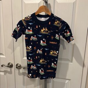 Hanna Andersson Kids Nautical Themed PJ Set